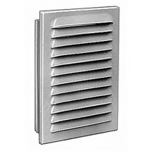 Upmann - Grille de protection contre les intempéries 16x16 avec cadre de montage et fd, blanc sv - 56354