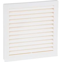 Markenartikel - Grille D'Aeration Nw125 Plastique Blanc Avec Moustiquaire
