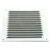 Upmann protezione dalle intemperie Griglia in alluminio con zanzariera, 150 x 150 mm, bianco, 1 pezzi, 54610