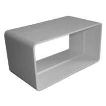 Raccordo per tubo piatto Upmann 125 bianco - 66953