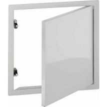 20476 - Porta con chiusura a scatto Softline sv 300 x 300 RAL9016, Bianco, ‎33.5 x 33.5 x 2.5 cm, 1 pezzo - Upmann