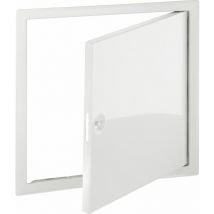 Revisionstür Softline Vierkantverschluss Stahl weiß RAL9016 200x200 mm - Upmann