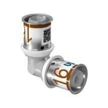 Coude pour tube multicouche S-Press plus 90° à sertir ppsu 25-25 Uponor