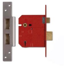 Union - J2234E-SC-3.00 2234E 5 Lever bs Mortice Sashlock Satin Chrome Finish 79.5mm 3in Box UNNJ2234EC30