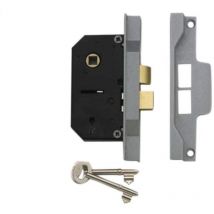 Union - Y2242-SE-3.00 2242 2 Lever Mortice Rebated Sashlock Silver Enamel 78.5mm 3in Visi UNNY2242SE30