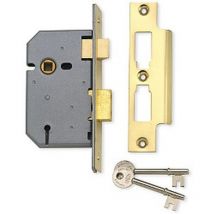Union - 2277 3 Lever Mortice Sashlock Satin Chrome 65Mm 2.5In Visi