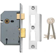 Union - J2277-SC-3.00 2277 3 Lever Mortice Sashlock Satin Chrome 77.5mm 3in Box UNNJ2277SC30