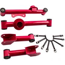 Maxpeedingrods - Upper Lower Rear Tubular Control Arms For Ford Mustang w/ Bushing Bolt Nuts new