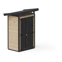 Upyard - Abri de Jardin Strongbox s - Robuste Cabane à Outils en Bois avec Fondation wpc Résistante à l'humidité et Toit en Plastique résistant,