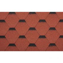 Dachdeck-Schindeln, rote Farbe, 3m² - Upyard