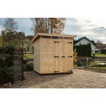 Upyard - Gartenhaus Strongbox l - Robustes Gerätehaus aus natürlicher Holz, 203x163 cm, Natur - Natur