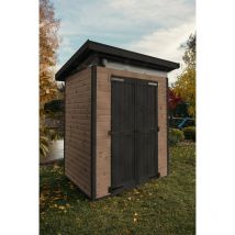 Upyard - Gartenhaus Strongbox m - Robustes Gerätehaus aus natürlicher Holz, 163x127 cm, Braun - Braun