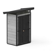 Upyard - Gartenhaus Strongbox s - Robustes Gerätehaus aus natürlicher Holz, 127x87 cm, Grau - Grau