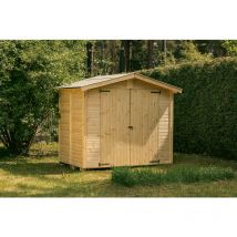 Upyard - Lagerschuppen 240x170 cm FSC-zertifiziert - Natur - transparent