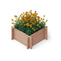 Upyard - Multibox bac surélevé en bois, 59x59x29.5 cm, brun