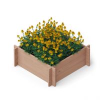 Upyard - Multibox bac surélevé en bois, 79x79x29.5 cm, brun