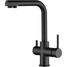 Mice - Rubinetto da cucina, lavello monocomando con sistema ad osmosi - Miscelatore da cucina per osmosi a 2 vie - Nero Opaco - GOS004/NG