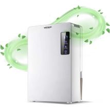 Urano Deumidificatore Compatto Portatile con funzione Umidificatore Deumidificazione Intelligente 70 Watt Serbatoio 2200 ml con Sistema di allarme