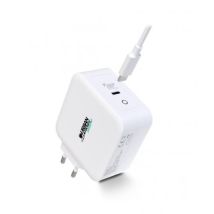 Caricabatterie Da Parete + Cavo Usb C Urban Factory Gsc10uf Bianco