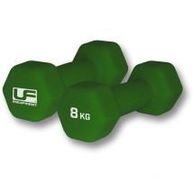 Urban Fitness Hex Dumbbells - Neoprene Covered (Pair) 2 x 8kg - Bottle