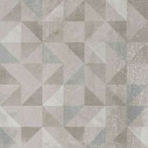Carrelage sol / mur effet béton motif géométrique gris 20x20 cm urban forest silver (vendu par boite de 1m2)