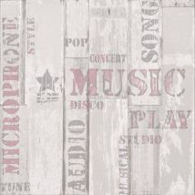 Papel de pared Urban Friends&coffee Wooden Planks blanco Noordwand