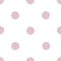 Urban Friends&coffee - Wallpaper Dots White and Pink Noordwand