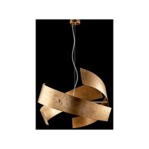 Urban light colgante de hierro lacado dorado 3 luces 57xh.28 cm