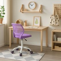 URBAN MEUBLE Adjustable Height Ergonomic Swivel Mesh Desk Chair-PURPLE