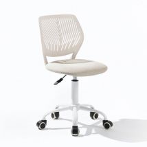 URBAN MEUBLE Ergonomic Swivel Mesh Desk Chair with Adjustable Height-BEIGE