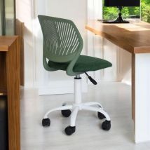 URBAN MEUBLE Adjustable Height Ergonomic Swivel Mesh Desk Chair-DARK GREEN