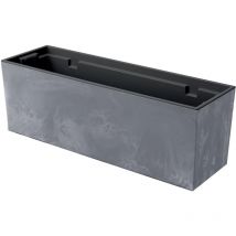 Urbi Case Beton Effect Pot, avec dépôt, dimensions (mm) 580x180x195, couleur Marengo