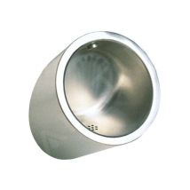 Urinoirs en inox - Urinoir avec rinçage intégré, anti-vandalisme, alimentation 6 v, inox slpn 09CB - Sanela