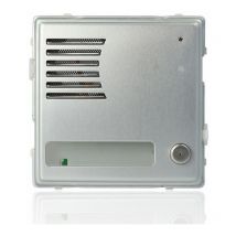 Urmet - 1148/21 - Sinthesi S2, modulo in alluminio per posto esterno, con 1 pulsante, acciaio lucido