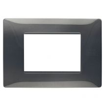 Urmet Simon Nea placa 3 módulos acero oscuro 11803.