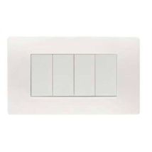 Placca 4 Posti Colore Bianco Flexa Nea 11804.bn - Simon Urmet