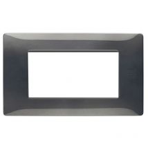 Urmet Simon Nea placca 4 moduli acciaio scuro 11804.AC