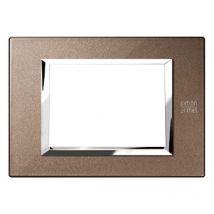 Urmet Simon Nea plaque 3 modules bronze brillant 13903.BL