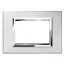Urmet Simon Nea plaque 3 modules couleur argent mercure 13903.AM