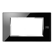 Urmet Simon Nea plaque 4 modules noir lave 13004.NR