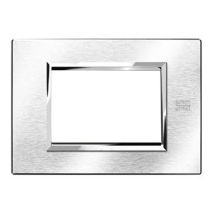 Urmet Simon Nea plaque 4 modules chrome brossé 13904.CS
