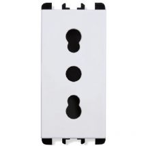 Presa bipasso urmet serie nea 10303.b, bianca