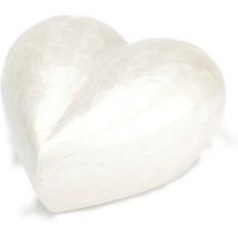 Cremazione Memoriale Cuore Ricordi Urna Margate - Avorio - Urns Uk