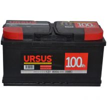 BATTERIA AUTO URSUS MAX 100Ah DX 12V 800A DIMENSIONI 31 x 17,5 x 19 cm LUBEX