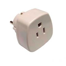 US-auf-Europa-Adapter 16 bis 250 v weiß (eingeschweißt)