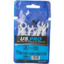 Us Pro 2079 - Set Di Chiavi Combinate Mini Metriche, 4-11 Mm, Cromate