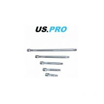 Us Pro - 1/4 Dr Extension Bar Set 5pc - 50 / 75 / 100 / 150 / 225mm 4157