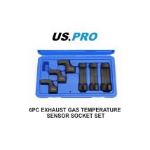 6pc 3/8 dr Exhaust Gas Temperature Sensor Socket Set 13mm 14mm 17mm 7066 - Us Pro