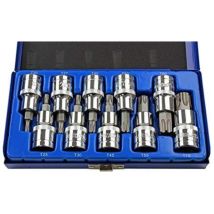 B1128 Set Di 10 Chiavi Torx Da 1/2' - Us Pro