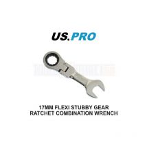 Tools 17MM Flexi Stubby Gear Ratchet Combination Spanner Wrench 3915 - Us Pro